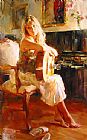 Happy Moments Paintings - GOLDEN MOMENT by Garmash